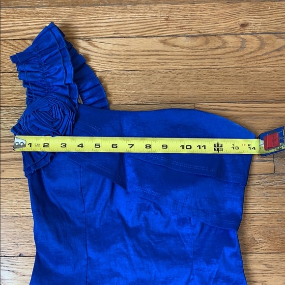 Blue Dress One Shoulder Size Small - Picture 11 of 16